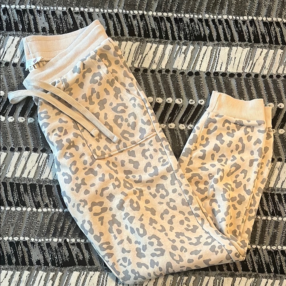 Leopard Print Kids Joggers